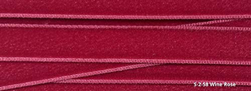 Vintage Samtband, 9,5 cm, hergestellt in SwissWine Rose Velvet 0,9 cm, 4,5 m