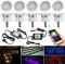 10er Bluetooth Led Bodeneinbaustrahler RGBWW Außen, Ø45mm Dimmbar Led Bodenspots Außen Terrassen Bodeneinbauleuchten Treppen Einbaustrahler, DC12V IP67 Wasserdicht Terassenbeleuchtung (RGB + Warmweiß)