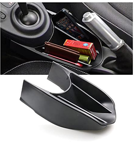 Ruiya für 2014-2019 Mercedes-Benz Smart fortwo C453/Twingo III 2014-2024 Mittelkonsole Aufbewahrungsbox, Smart fortwo Armlehne Organizer Tray Mittelarmlehne Handschuhfach Smart fortwo Zubehör