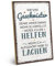 ARTFAVES® Wandbild Holzschild mit Spruch - Wir sind Geschwister - Türschild Retro Vintage Deko Bild Geschenk - Bruder, Schwester, Liebe