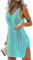 CheChury Bikini Cover Up Mujer Verano Vestido de Ganchillo Casual Suave Camisolas Pareos Vestido de Playa Pareo Largo Sheer Dress Vestido de Bikini de Ganchillo Traje de baño de Playa de Vacaciones
