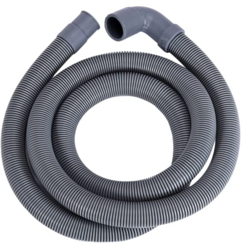 SPORTARC Extendable Drain Hose Extension Pipe Kit, 1/1.5/2M Flexible Wash Machine Dishwasher Drain Hose Outlet Water Pipe Extension