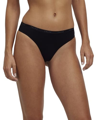 FALKE Women's Daily Comfort 2-Pack W BR Baumwolle atmungsaktiv 2 Stück Briefs, Schwarz (Black 3000), M