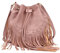 Jywmsc Damen Fransen Quaste Umhängetasche Freizeit Boho Bucket Umhängetasche