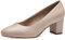 Jana Damen Pumps mit Blockabsatz Vegan, Beige (Powder), 37 EU