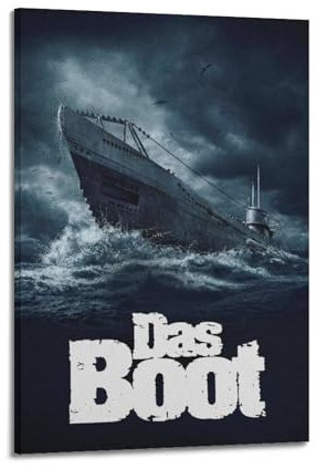 greb Das Boot Filmposter auf Leinwand, Raumdekoration, ästhetisches Poster, künstlerisches Poster für Schlafzimmer, Wohnzimmer, Wände, 20 x 30 cm, Rahmenstil
