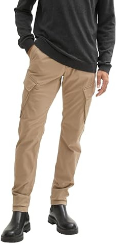Tom Tailor Herren Tapered Cargo Hose,32240 - Mountain Taupe, S