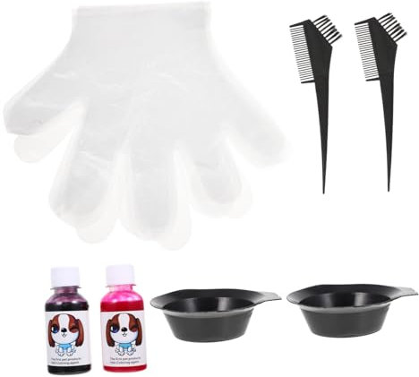 FRCOLOR Kit De Tinte Seguro para Perros Tinte para Mascotas Cuidado del Cabello Colores Brillantes