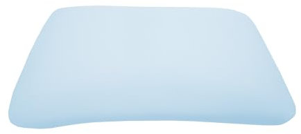 DUKAL | Bezug passend für Tempur Arch und Tempur Symphony Schlafkissen S/M/L | 63 x 43 cm | aus hochwertigem DOPPEL-Jersey (100% Baumwolle) | Farbe: ciel