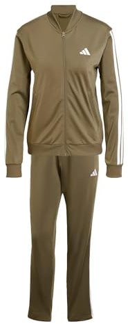 adidas Damen ESSENTIALS 3-STRIPES TRACKSUIT Olive Strata, XXL