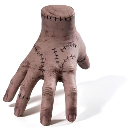 Scinzene Händchen, Halloween Deko Gruselig Eiskaltes Händchen, Realistic Scarred Latex Palm, HalloweenHände Spielzeug, Horror-Requisiten Geeignet Für Halloween Und Cosplay