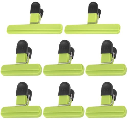 Lot de 8 Pinces à sachets pour Le Stockage des Aliments, Pinces à collation hermétiques, Pinces à sachets de Chips, Pinces à sachets Alimentaires Portables pour la Cuisine, la Maison