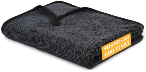 URAQT Mikrofasertücher Auto,Mikrofasertücher Multifunktionales Motorrad Fusselfreie Handtuch,Reinigungstuch Microfasertuch für Auto Haushalt Küche Fenster, 90x60CM