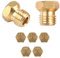 Sharelove 5pcs Practical Natural Gas Hob LPG Conversion Kit, 0.5/0.7/0.7/0.87/1.02 LPG Gas Burner, Jets Nozzles Injectors Set, Easy-to-Install Hob Gas Hob Accessory Nozzles(Gold)