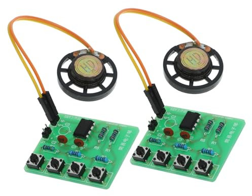 ibasenice 2 Sets Welding Kit Electronic Instrument Parts Oscillator DIY Soldering Music Instrument DIY Soldering Kit Projec Oscillator Soldering Material Solder Practice Kits Plastic Green