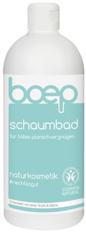 boep Bagno schiumoso per neonati e bambini, schiuma da bagno delicata con calendula biologica, cosmetica naturale vegana, sviluppata da un medico e mamma (500 ml)
