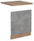 Vicco Geschirrspülblende R-Line, Geschirrspüler Fronttür, Beton, 60 cm, AP Eiche