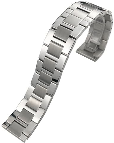 EAMOM 20 mm feines Edelstahl-Armband, für Cartier Tank Solo Santos Armbänder Herren Damen, solides Uhrenarmband-Zubehör