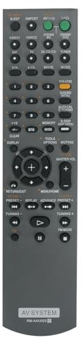 VINABTY RM-AAU023 Telecomando di ricambio compatibile con Sony Blu-ray DVD Home Theatre System HT-SF2300 HT-SS2300 HT-DDW7500 STR-DH700 STR-DG720