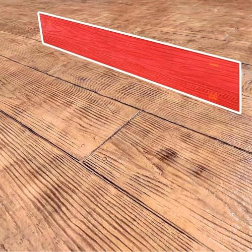 Concrete Imprinted Wood Panels For Flooring, Polyurethane Concrete Imprinted Mats With Wood Grain Texture, Patio Garden Landscape Imprints Concrete Mould