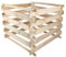 NATIV Composteur de jardin - Système d'emboîtement - 88 x 88 x 73 cm - En bois certifié - Composteur enfichable pour votre propre compost