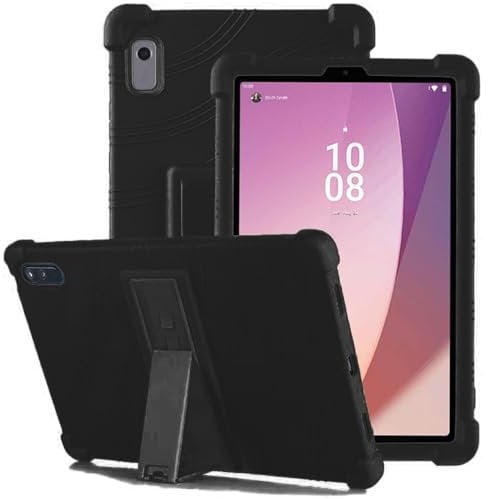 Case for Lenovo Tab M9 9 inch Tablet,Soft Silicone Lightweight & Shockproof Protective Case with Adjustable Stand for Lenovo Tab M9,Black