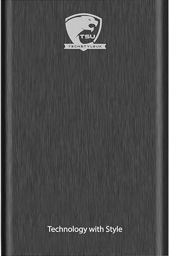 Slim Portable External Hard Drive HDD – USB 3.0 TO Type-C High-Speed Storage – Compatible with Windows, Mac, Laptop, PC, Desktop, PS4, Xbox – Backup for Data, Movies, Games & Photos (Black, 320 GB)