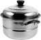 OUNONA Olla Inoxidable Sopa con Doble Asa Olla Multifuncional Cocción Vapor Cocina y Resistente Altas de Limpiar