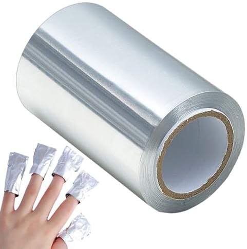 10m Silber Strähnenfolie Für Friseur, Verdickte Haarfolie Für Intensive Pflege, Sicheres Friseur-Styling-Werkzeug Für Strähnchen, Färben, Friseursalon, Nagellackentferner