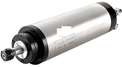 Moteur Broche CNC, 1.5kw refroidi à l'eau broche 1500W 65mm 24000 tr/min 400HZ refroidissement par eau CNC moteur de for routeur bois fraiseuses