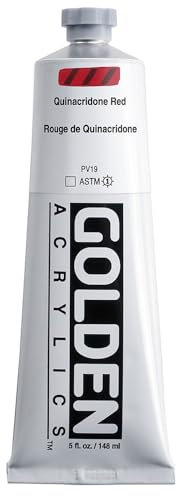 Golden : Heavy Body Acrylic Paint : 150ml : Quinacridone Red