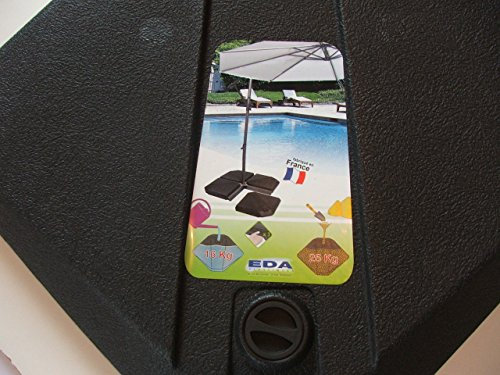 EDA LOT DE 4 DALLE PARASOL PIED TONELLE
