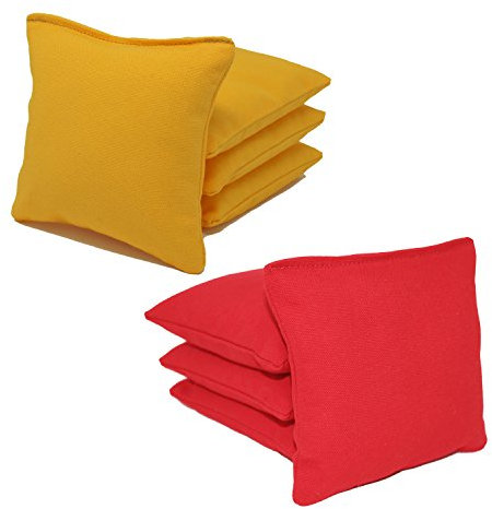 Free Donkey Sports ACA Regelung Cornhole Bags (8 Stück) (rot und gelb), 25 Farben zur Auswahl.