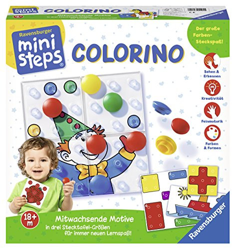 Ravensburger 04503 7 ministeps Colorino, Lernspiel für Kleinkinder ab 18 Monaten - So Wird Farben Lernen zum Kinderspiel - mit über 30 abwechslungsreichen Motiven