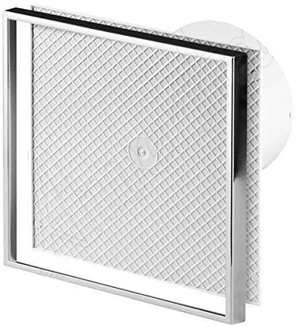 Wall Ceramic Tile Bathroom Kitchen Extractor Fan 100mm Diameter with Timer and Humidity Sensor