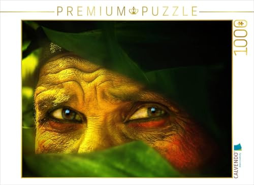 CALVENDO Puzzle Dschungelaugen im Regenwald | 1000 Teile Lege-Größe 64 x 48 cm Foto-Puzzle für glückliche Stunden