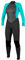 O'Neill Wetsuits Damen Reactor II 3/2mm Back Zip Full Wetsuit Neoprenanzug, Black/Light AQU,46 EU (US 16)