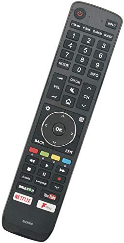 ALLIMITY EN3G39 Remote Control Replaced for Hisense UHD 4K TV H43A6250UK H50A6200UK H50A6250UK H55A6250UK H65A6200UK H43N5700UK H49N5700UK H55N5700UK H43AE6100UK H50AE6100UK H58AE6100UK H65AE6100UK