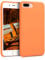 kwmobile Hülle kompatibel mit Apple iPhone 7 Plus/iPhone 8 Plus Hülle - Silikon Handy Case - Handyhülle weiche Oberfläche - kabelloses Laden - Fruity Orange