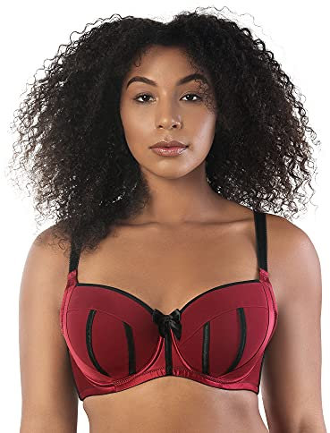 Parfait Charlotte 6901 Women's Full Busted and Full Figured Sexy Padded Bra-Rio Red-38GG