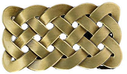 CTM Gürtelschnalle mit keltischem Knoten. Gr. Einheitsgröße, bronze