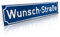 Betriebsausstattung24 Straßenschild - Nostalgische Straßen- & Wegschilder - Mit Wunschtext Prägung - Aluminiumschild mit Antiqua-Rand - Größe: 60,0 x 13,0 cm, Blau mit weißer Schrift