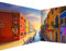murando - Papier Peint Panoramique Adhésif Ville 539x250 cm - Tapisserie Murale Autocollante Décoration Moderne Chambre Salon - Bleu orange beige - d-B-0295-a-a