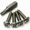 KADco® 5 Pcs Stainless Steel Anti Theft Number Plate Security 6Lobe Button Self Tapping Screws Kit - 4 Screws & 1 Torx Bit