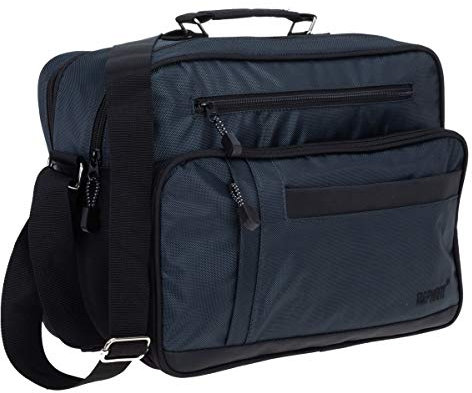 Elephant Flugumhänger Mailand Arbeitstasche Reisetasche Tasche Herren Damen Querformat 3714 + Etui (Blau)