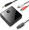 Receptor transmisor Bluetooth 5.0, Adaptador de Audio inalámbrico HiFi 2 en 1, Adaptador de Audio óptico AUX de 3,5 mm, para Sistema estéreo de TV/hogar/automóvil