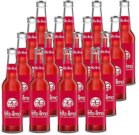 fritz-limo Apfel-Kirsch-Holunder 16 Flaschen je 0,33l incl. Mehrweg Pfand