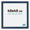 yd. Your Decoration - Bilderrahmen 40x40 cm - Dunkelblau Gewischt - Billderrahmen aus MDF mit Acrylglas - Antireflex - 40x40 Rahmen - Mura