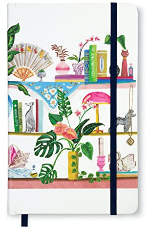 Kate Spade New York Take Note Large Notebook Journal, Vegan Leather Diary Includes 168 Lined Pages, Bookshelf