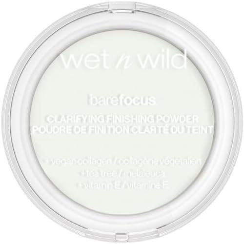 Wet n Wild, Bare Focus, Make-up Fixier Puder, Transparent und Matt für eine Makellose Make-Up-Grundlage, Langanhaltend, mit Hyaluronsäure und Vitamin E, für Alle Hauttypen